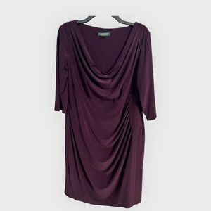 Ralph Lauren Jersey Dress Sz 16W (EUC)